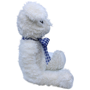 1235494 Heng & Feliciano Weiße Hase mit blau - karierter Schleife Kuscheltier Kumpel Leo Gebraucht