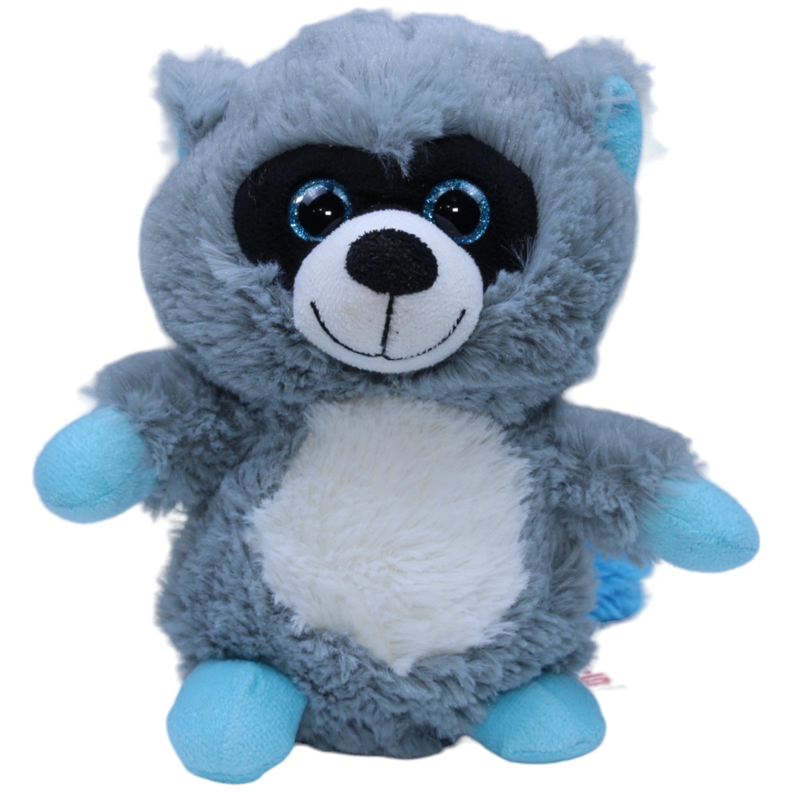 1235499 Sunkid Sparkasse, Glubschi Waschbär blau Kuscheltier Kumpel Leo Gebraucht