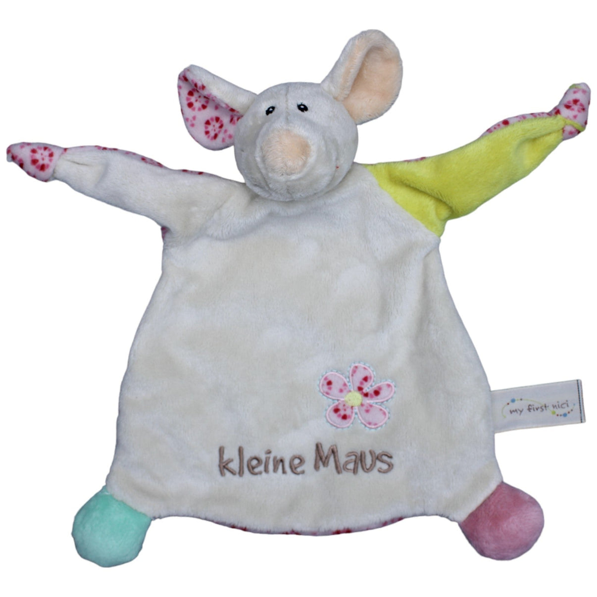 1235509 NICI My first NICI Schmusetuch, Maus Mincy "kleine Maus" Schmusetuch Kumpel Leo Gebraucht Knuddeltuch Kuscheltuch