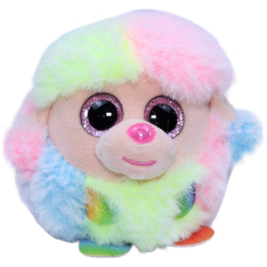 1235530 TY Beanie Ballz, Puddel Rainbow Kuscheltier Kumpel Leo Gebraucht Glubschi