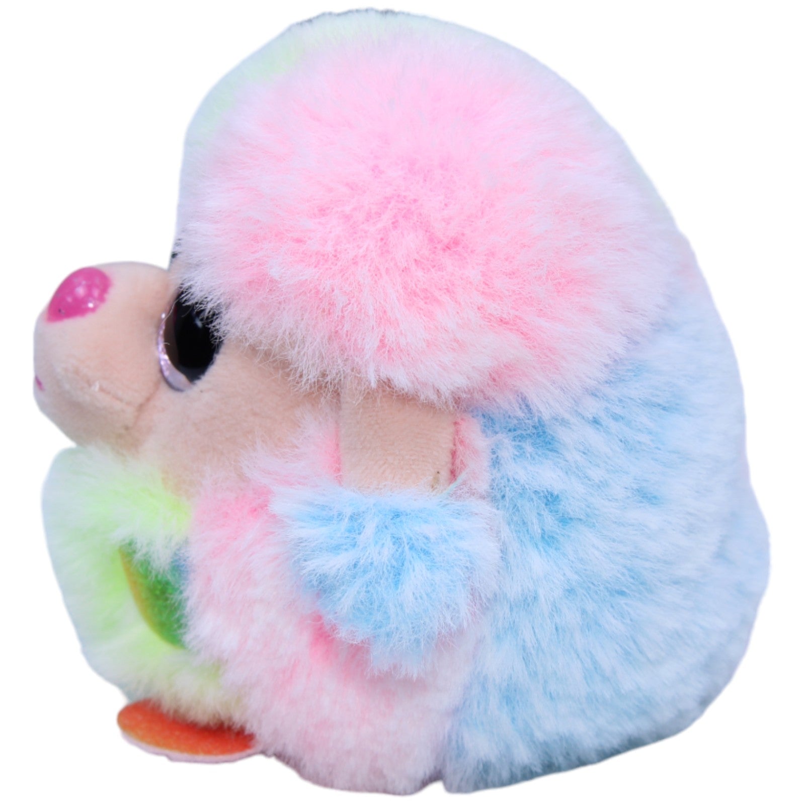 1235530 TY Beanie Ballz, Puddel Rainbow Kuscheltier Kumpel Leo Gebraucht Glubschi