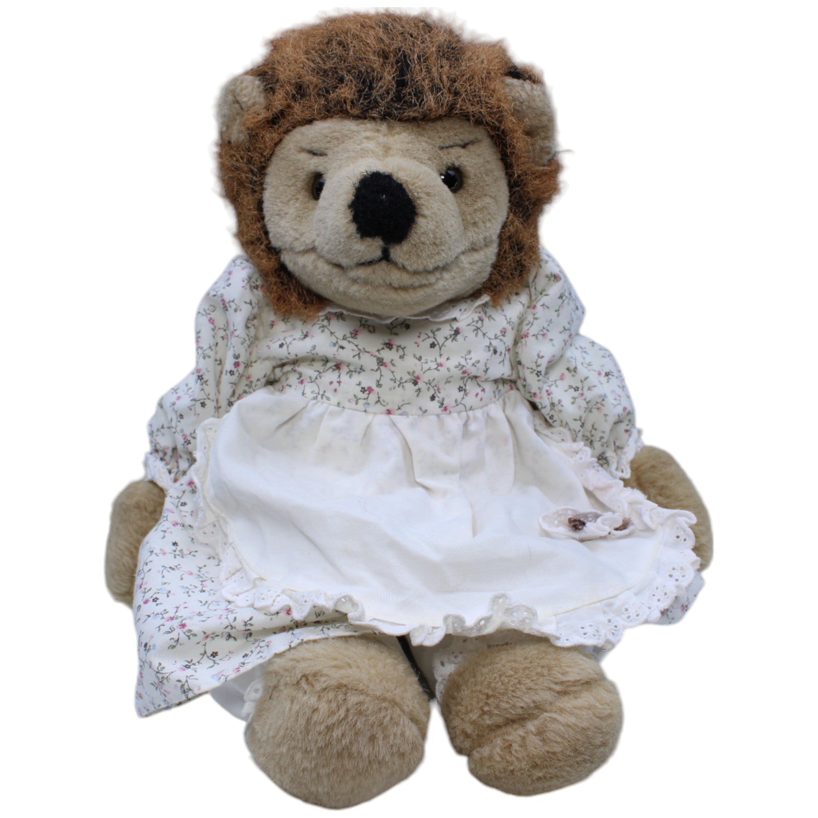 1235542 WIBO Vintage XL Igel mit Kleiderschürze Kuscheltier Kumpel Leo Gebraucht