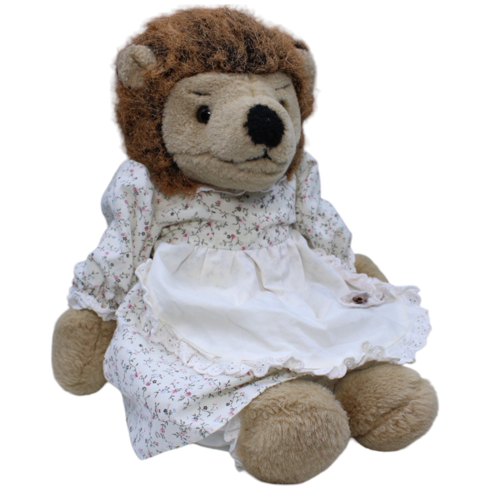 1235542 WIBO Vintage XL Igel mit Kleiderschürze Kuscheltier Kumpel Leo Gebraucht