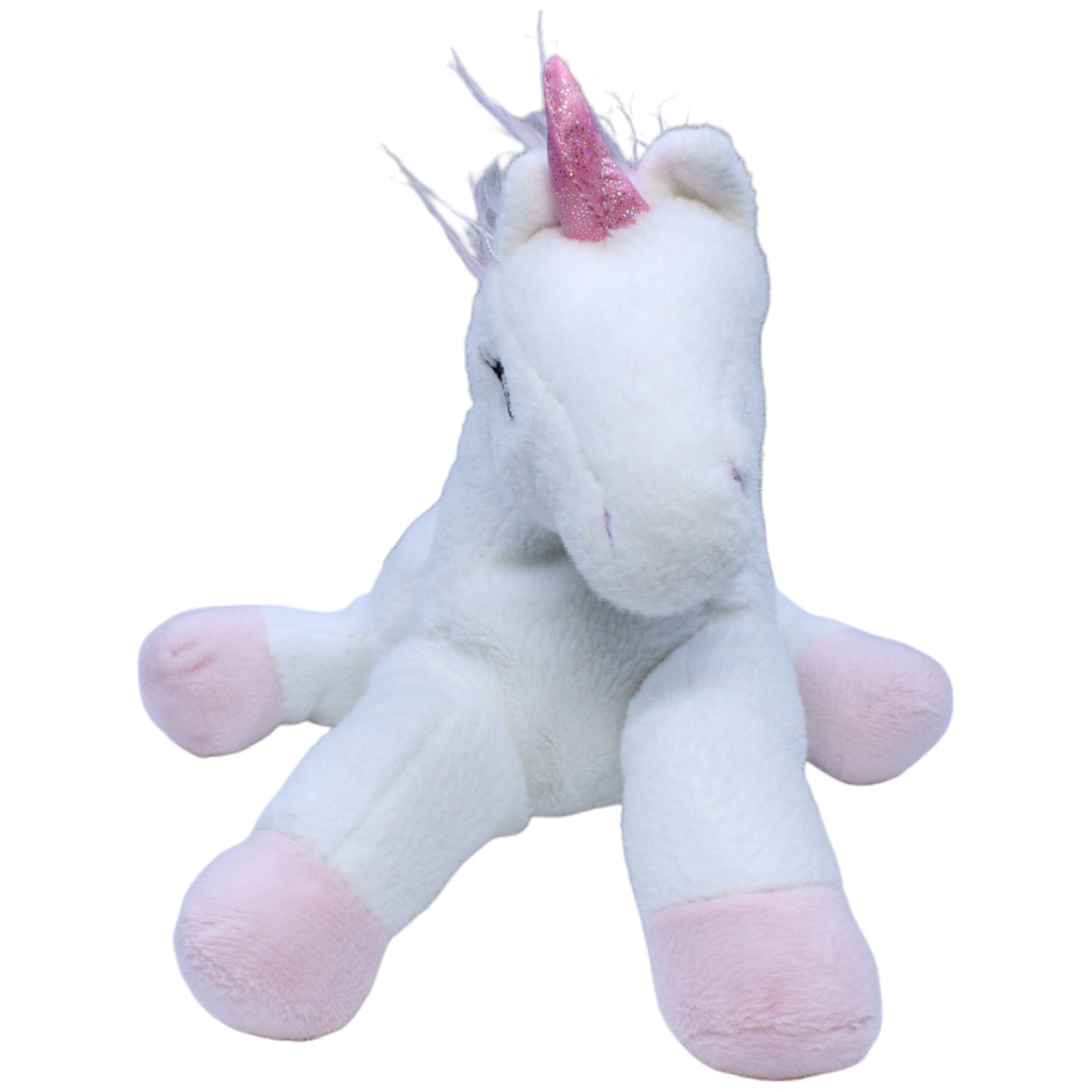 1235552 Toy Place Einhorn mit Blumen, liegend Kuscheltier Kumpel Leo Gebraucht Müller