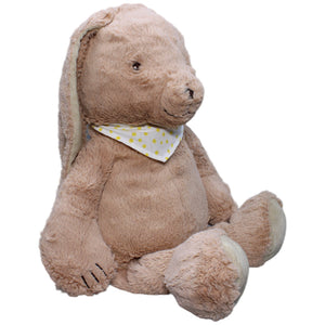 1235577 TCM XL Hase mit gelb gepunktetem Halstuch Kuscheltier Kumpel Leo Gebraucht Kaninchen Osterhase