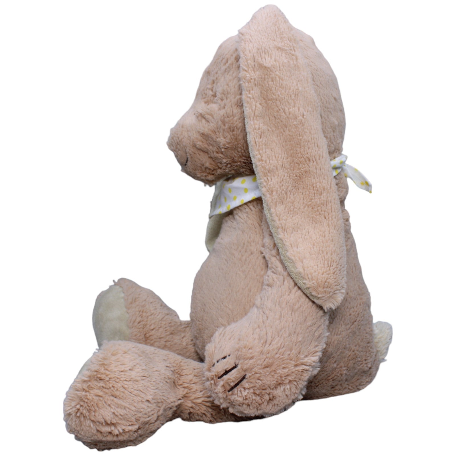 1235577 TCM XL Hase mit gelb gepunktetem Halstuch Kuscheltier Kumpel Leo Gebraucht Kaninchen Osterhase