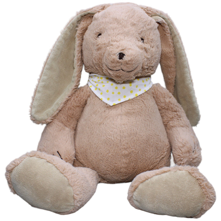 1235577 TCM XL Hase mit gelb gepunktetem Halstuch Kuscheltier Kumpel Leo Gebraucht Kaninchen Osterhase