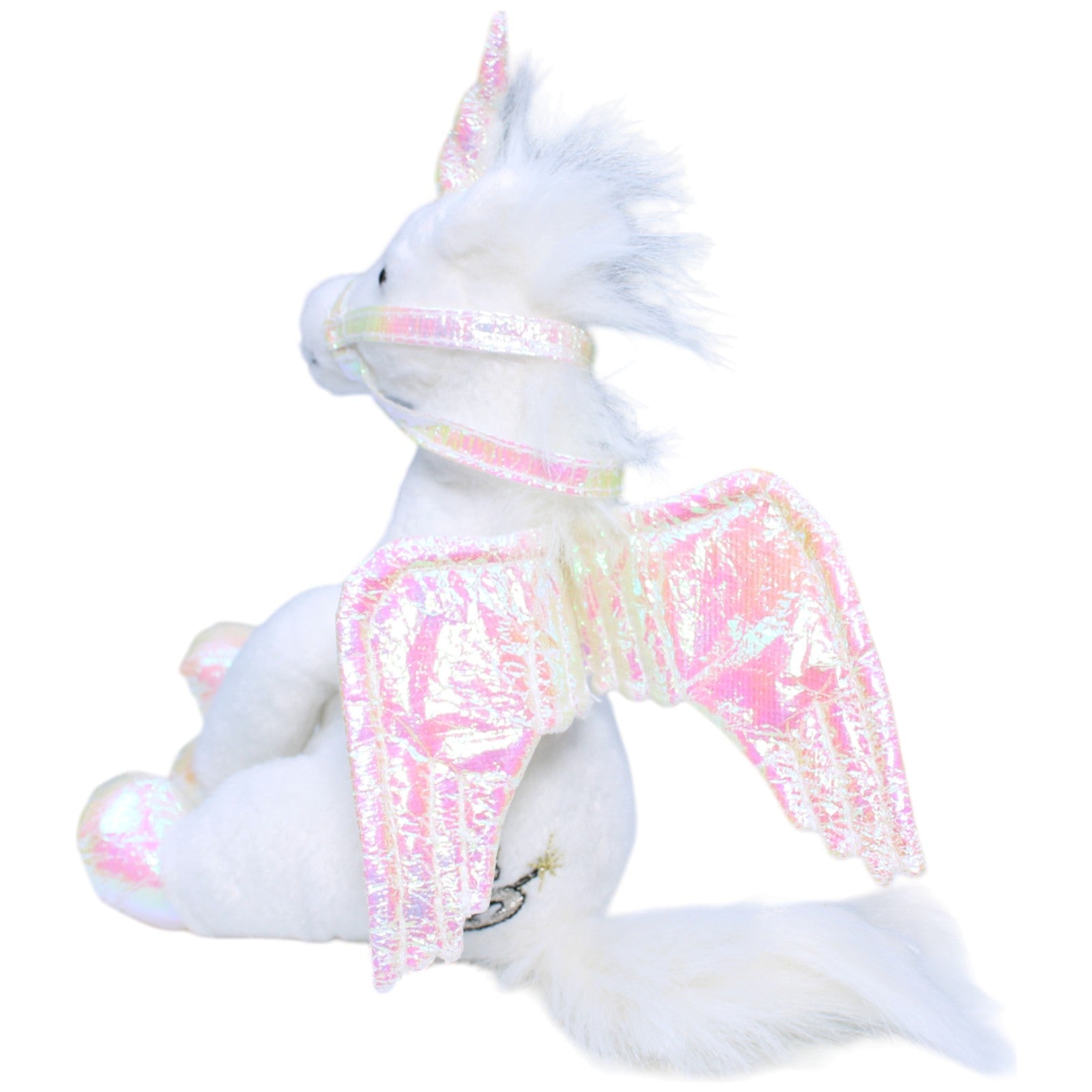 1235595 Unbekannt Pegasus Einhorn, weiß Kuscheltier Kumpel Leo Fantasy Gebraucht