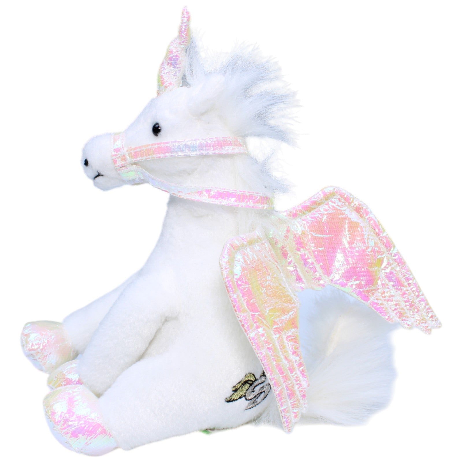 1235595 Unbekannt Pegasus Einhorn, weiß Kuscheltier Kumpel Leo Fantasy Gebraucht