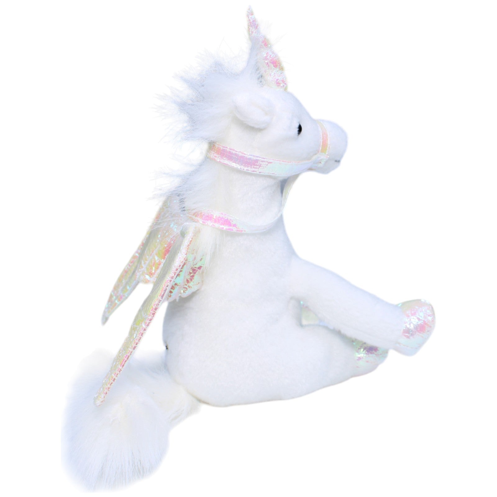 1235595 Unbekannt Pegasus Einhorn, weiß Kuscheltier Kumpel Leo Fantasy Gebraucht