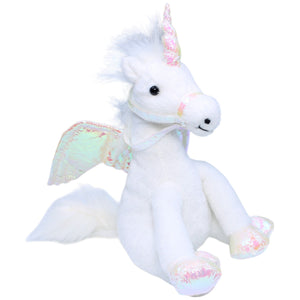 1235595 Unbekannt Pegasus Einhorn, weiß Kuscheltier Kumpel Leo Fantasy Gebraucht