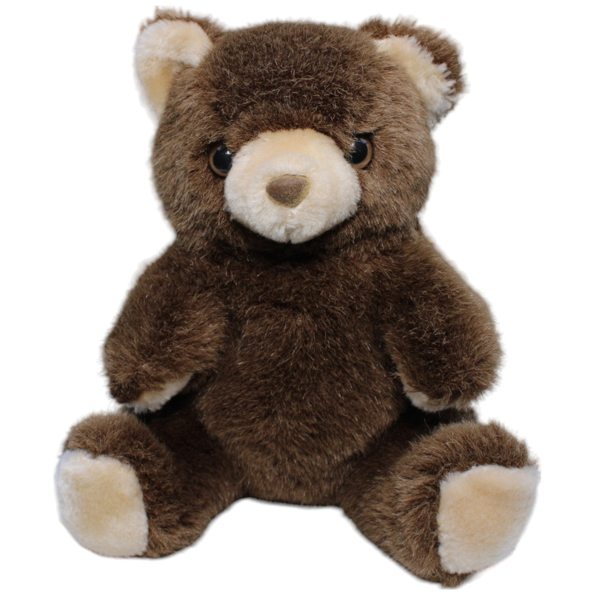 1235602 Plüco Teddybär braun, sitzend Kuscheltier Kumpel Leo Bär Gebraucht Teddy