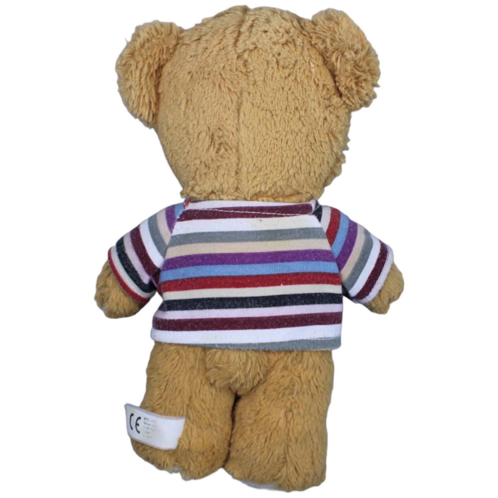 1235620 Unbekannt Teddybär mit gestreiftem T - Shirt Kuscheltier Kumpel Leo Bär Gebraucht Teddy