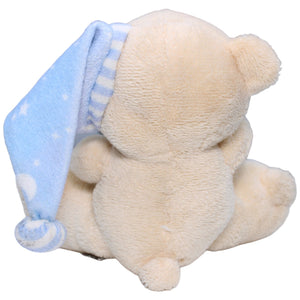 1235645 Flos Toys Teddybär mit Schlafmütze und Kissen Kuscheltier Kumpel Leo Bär Gebraucht Teddy