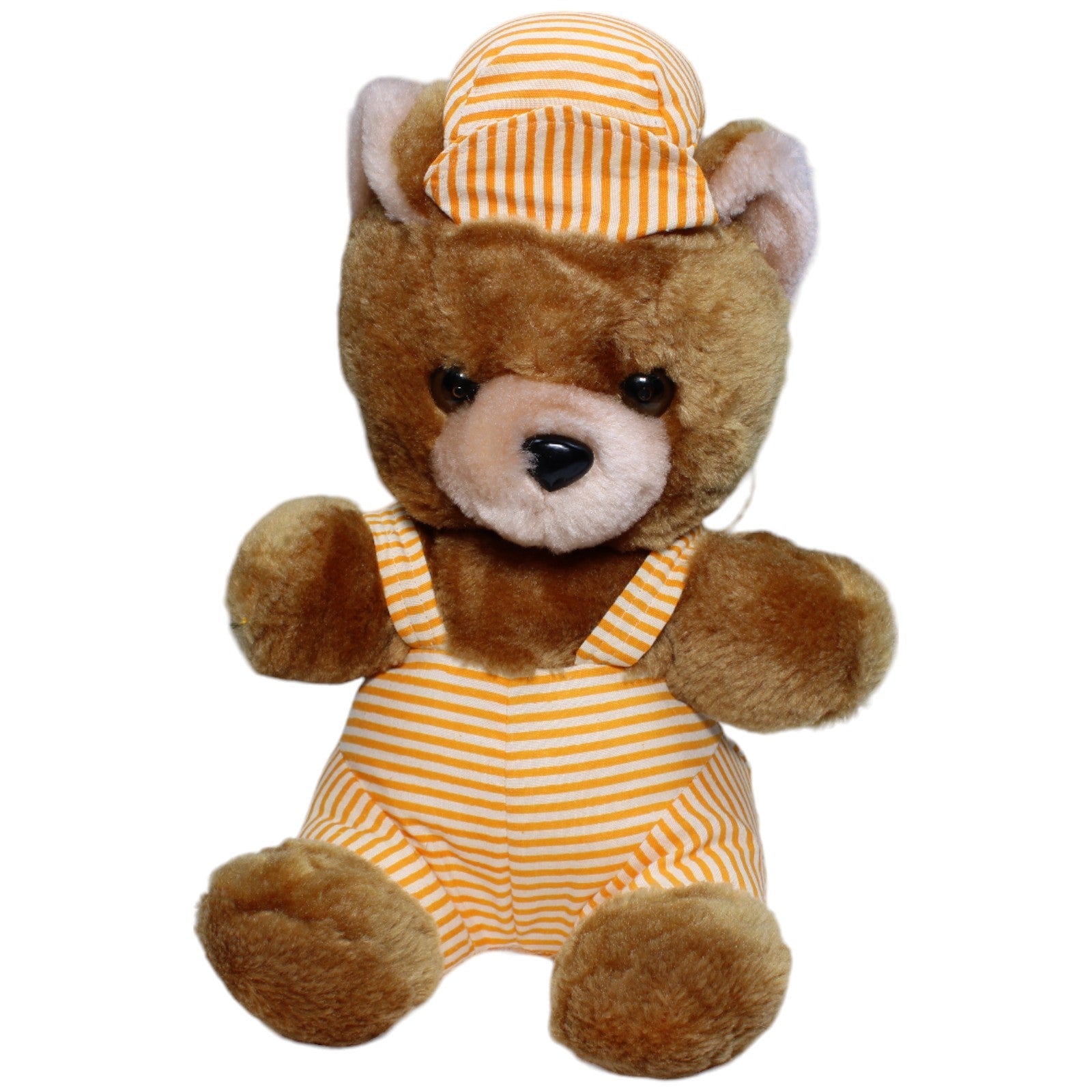 1235650 Kathreiner Aktiengesellschaft Vintage Teddybär mit gestreifter Kleidung Kuscheltier Kumpel Leo Bär Gebraucht Teddy