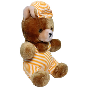 1235650 Kathreiner Aktiengesellschaft Vintage Teddybär mit gestreifter Kleidung Kuscheltier Kumpel Leo Bär Gebraucht Teddy