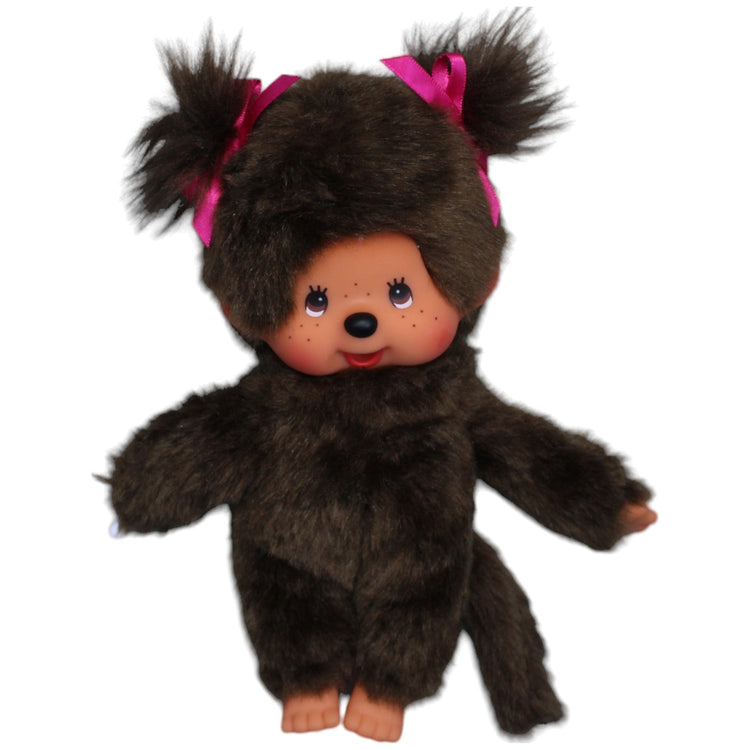 1235660 Sekiguchi Monchhichi, Mädchen mit Zöpfen Kuscheltier Kumpel Leo Gebraucht