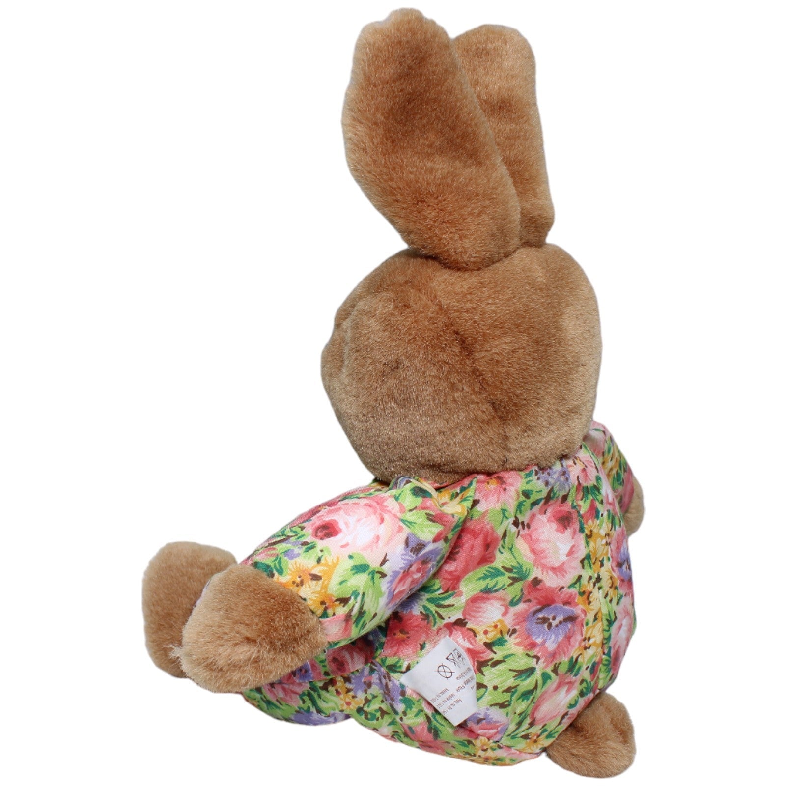 1235661 Anna Club Plush Vintage Leather - Tagline, Hase mit Blumenmuster Kuscheltier Kumpel Leo Gebraucht Kaninchen