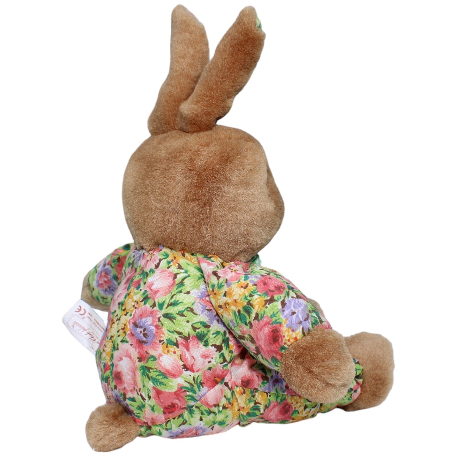 1235661 Anna Club Plush Vintage Leather - Tagline, Hase mit Blumenmuster Kuscheltier Kumpel Leo Gebraucht Kaninchen