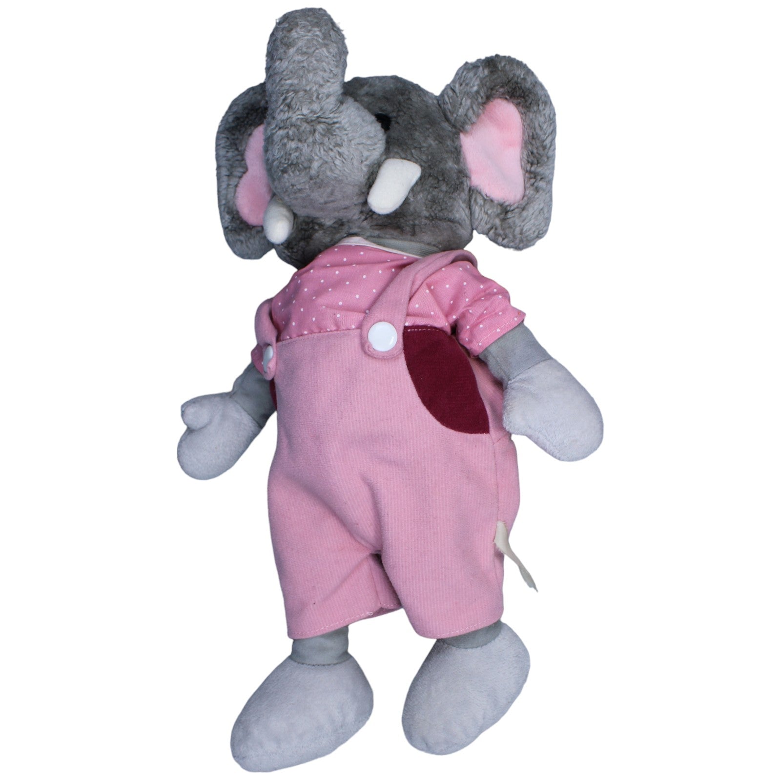 1235678 Unbekannt Elefant mit rosa Latzhose, groß Kuscheltier Kumpel Leo Gebraucht