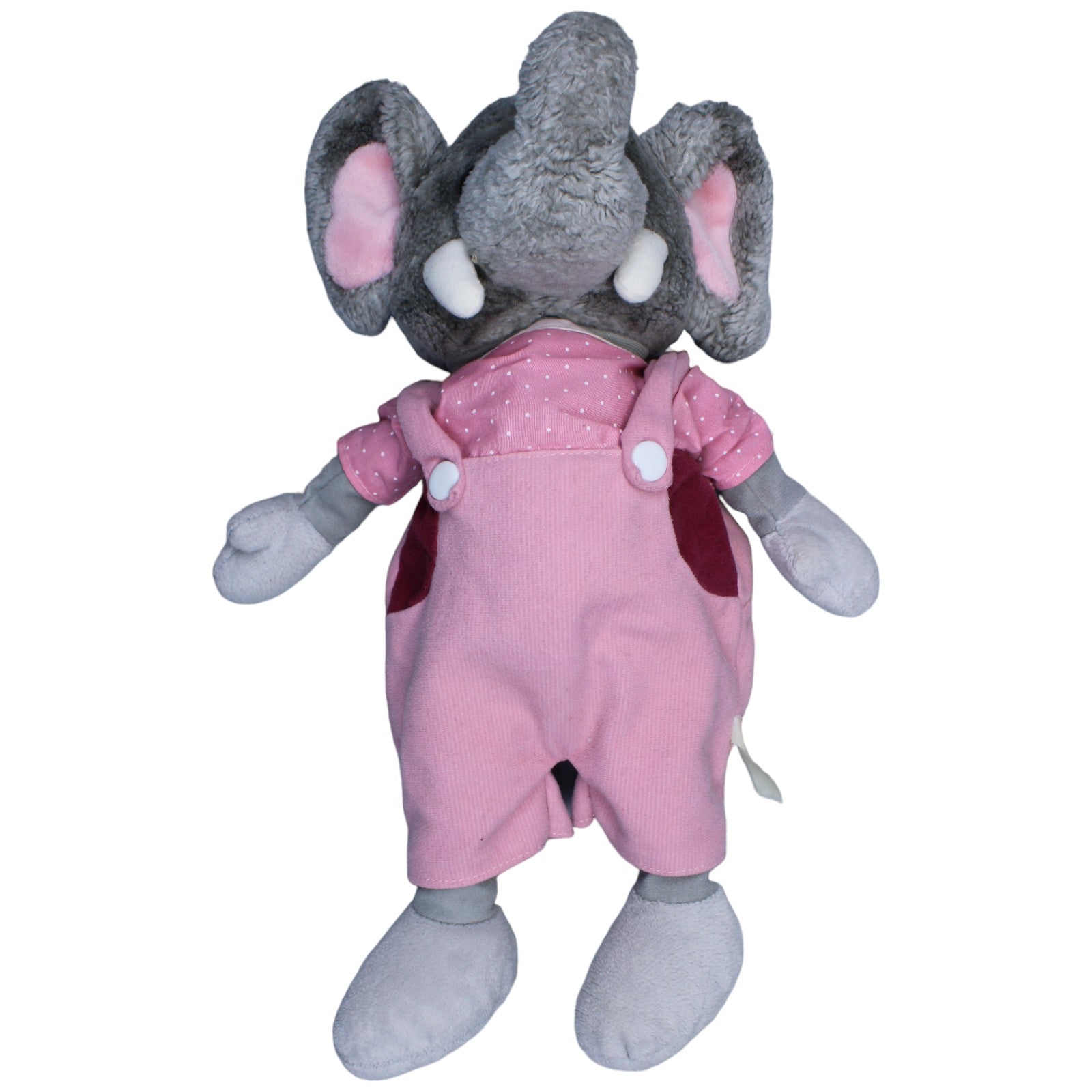 1235678 Unbekannt Elefant mit rosa Latzhose, groß Kuscheltier Kumpel Leo Gebraucht