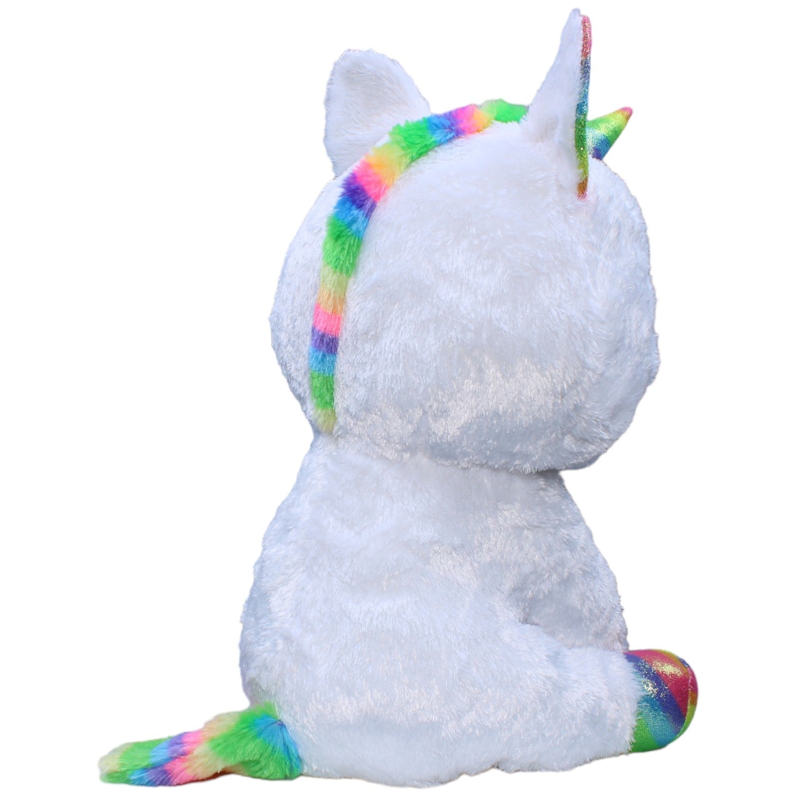 1235699 TY XL Einhorn Pixy, weiß Kuscheltier Kumpel Leo Fantasy Gebraucht Glubschi