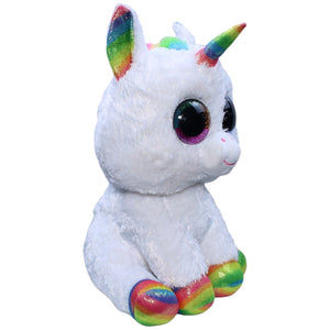 1235699 TY XL Einhorn Pixy, weiß Kuscheltier Kumpel Leo Fantasy Gebraucht Glubschi