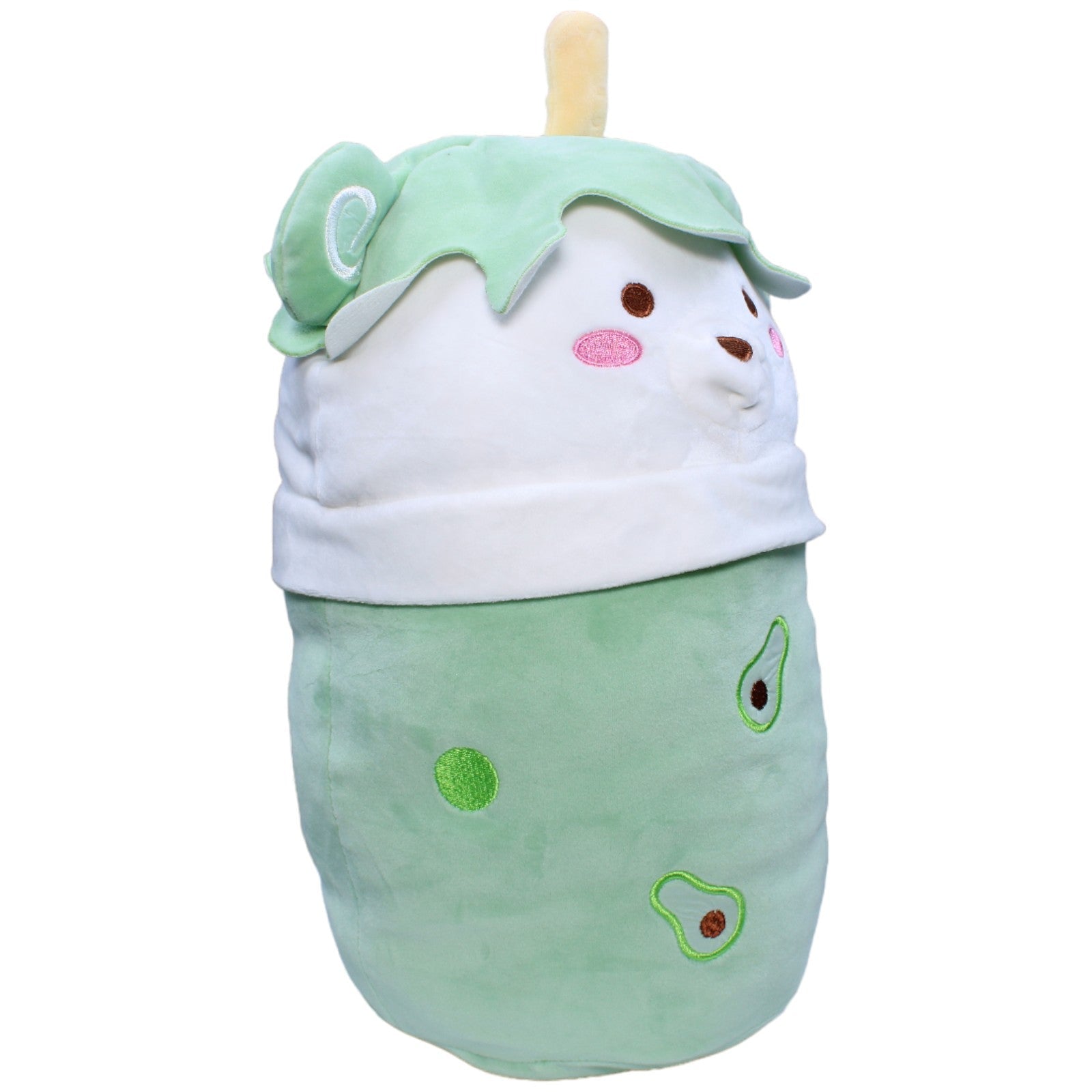 1235704 Unbekannt XL Boba Tea Bear, green Plüschfigur Kumpel Leo Avocado Gebraucht