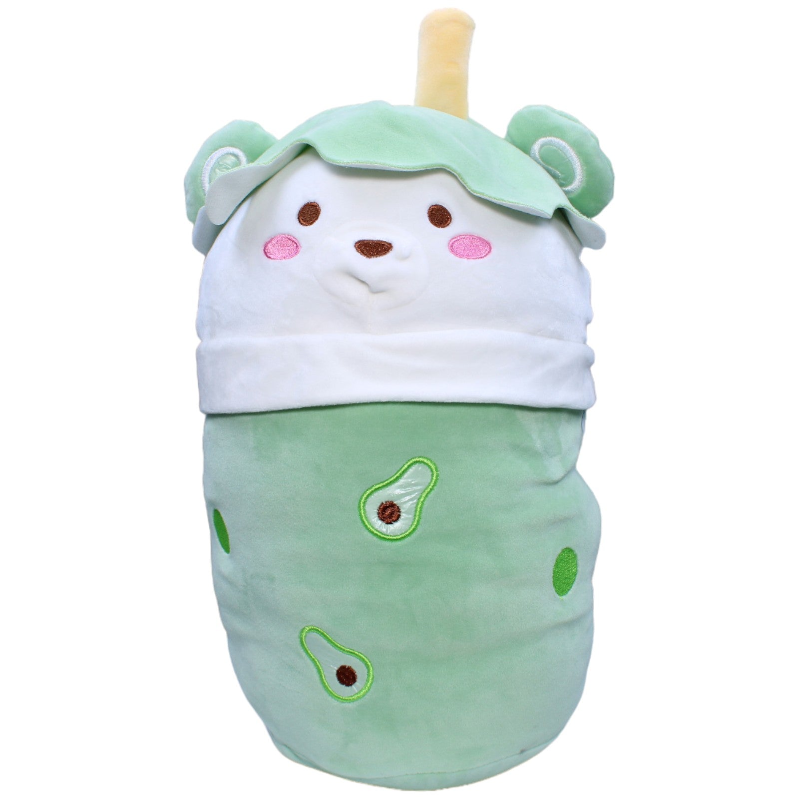 1235704 Unbekannt XL Boba Tea Bear, green Plüschfigur Kumpel Leo Avocado Gebraucht