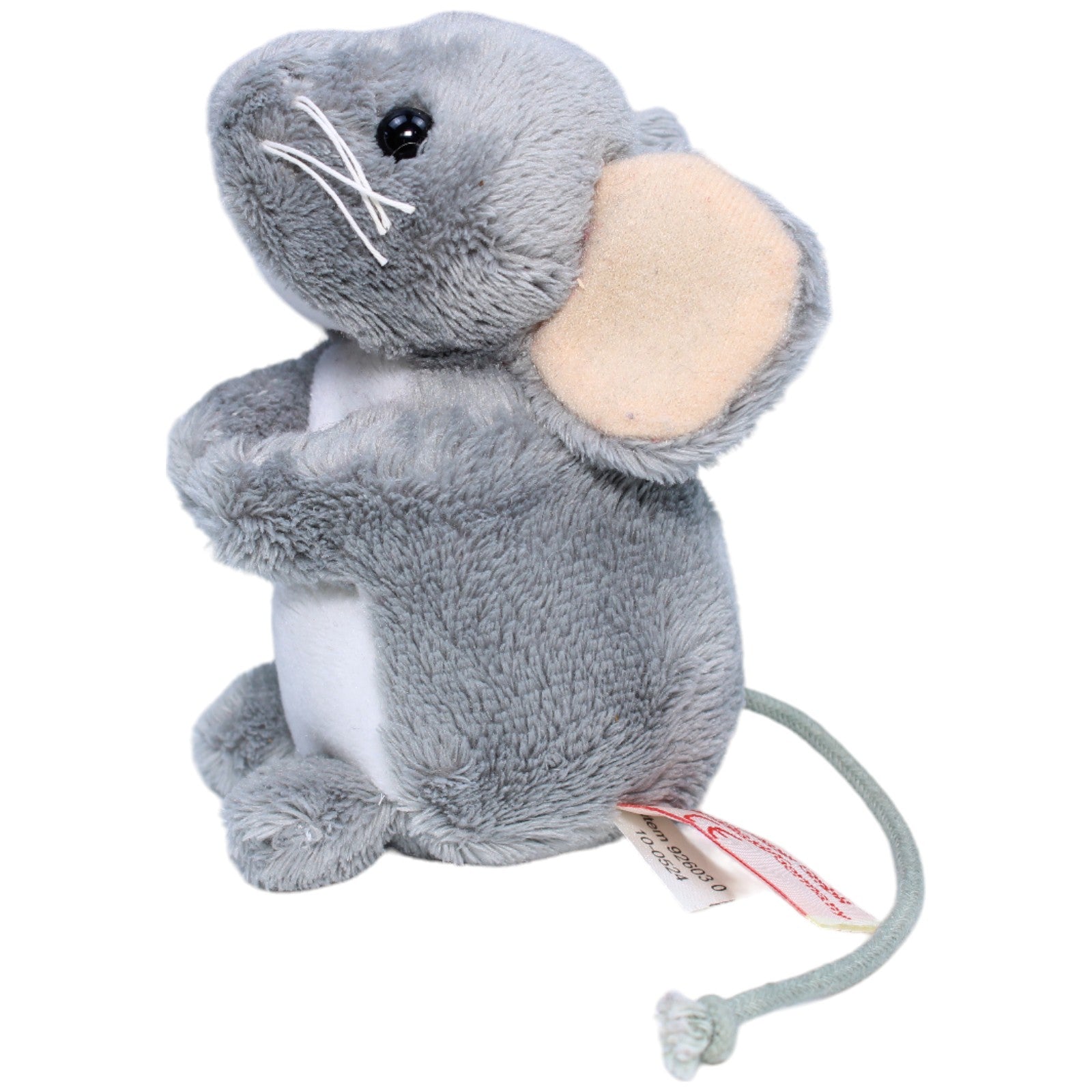 1235710 Teddy - Hermann Maus, grau Kuscheltier Kumpel Leo Gebraucht