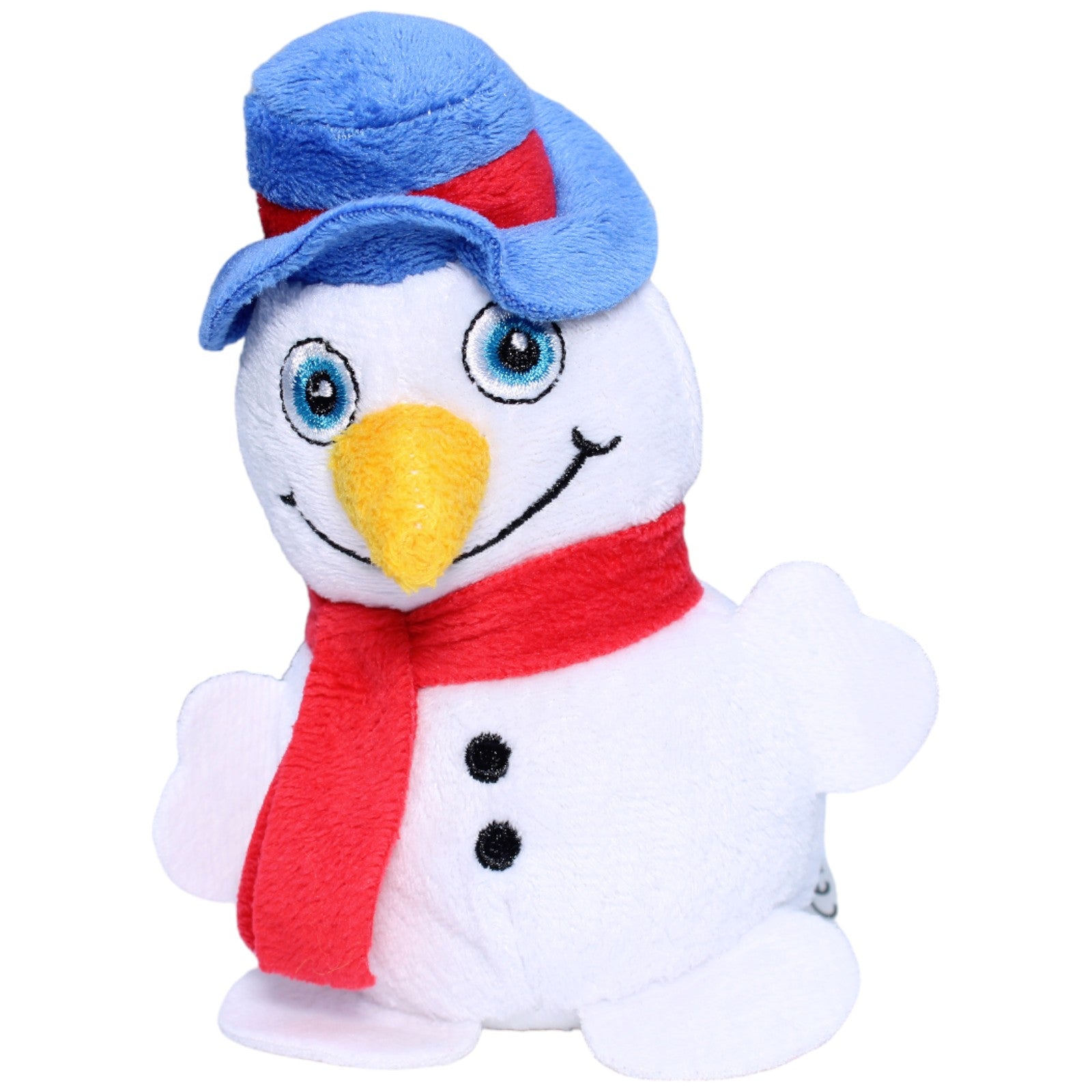 1235712 Dairy 4Fun Schneemann mit Hut und Schal Kuscheltier Kumpel Leo Gebraucht