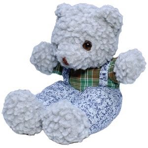 1235759 Hach Kuscheliger Teddybär mit Latzhose, grau Kuscheltier Kumpel Leo Bär Gebraucht Teddy