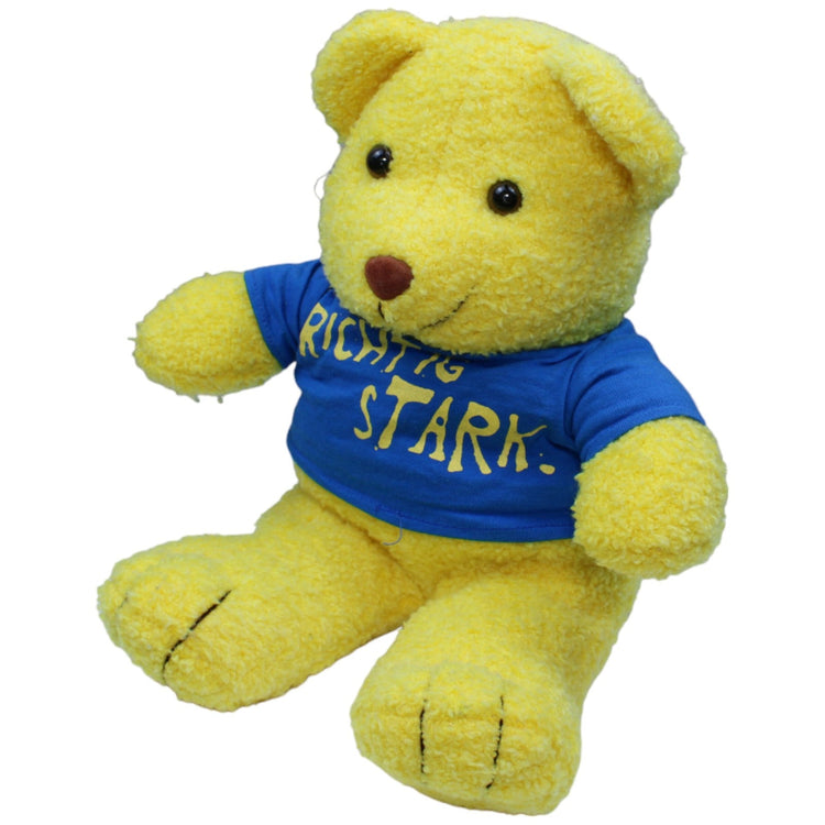 1235763 Original Richter Bär Gelber Teddybär mit T - Shirt "Richtig Stark.", groß Kuscheltier Kumpel Leo Bär Gebraucht Teddy