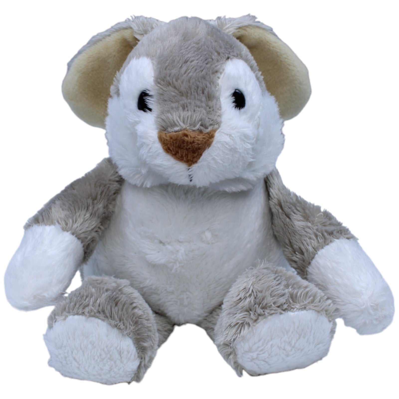 1235785 Heunec Grauer Schlenker - Hase, sitzend Kuscheltier Kumpel Leo Gebraucht Kaninchen Osterhase