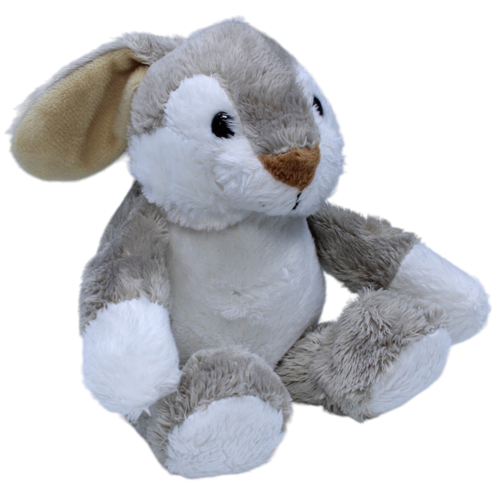 1235785 Heunec Grauer Schlenker - Hase, sitzend Kuscheltier Kumpel Leo Gebraucht Kaninchen Osterhase