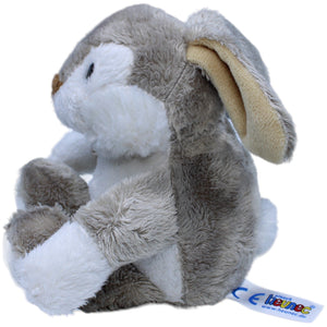 1235785 Heunec Grauer Schlenker - Hase, sitzend Kuscheltier Kumpel Leo Gebraucht Kaninchen Osterhase