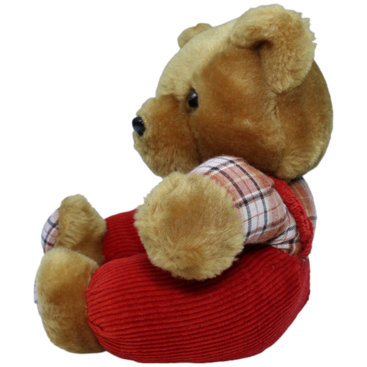 1235788 Hoffmann Spielwaren Vintage, Süßer Teddybär in roter Latzhose Kuscheltier Kumpel Leo Gebraucht Vintage