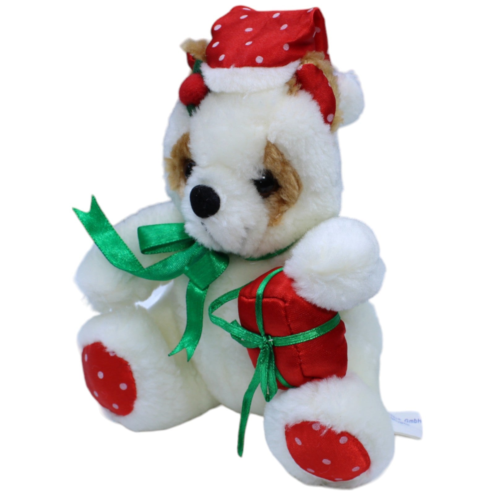 1235792 Michael Mühleck GmbH Vintage Weihnachtlicher Eisbär mit Geschenk Kuscheltier Kumpel Leo Gebraucht