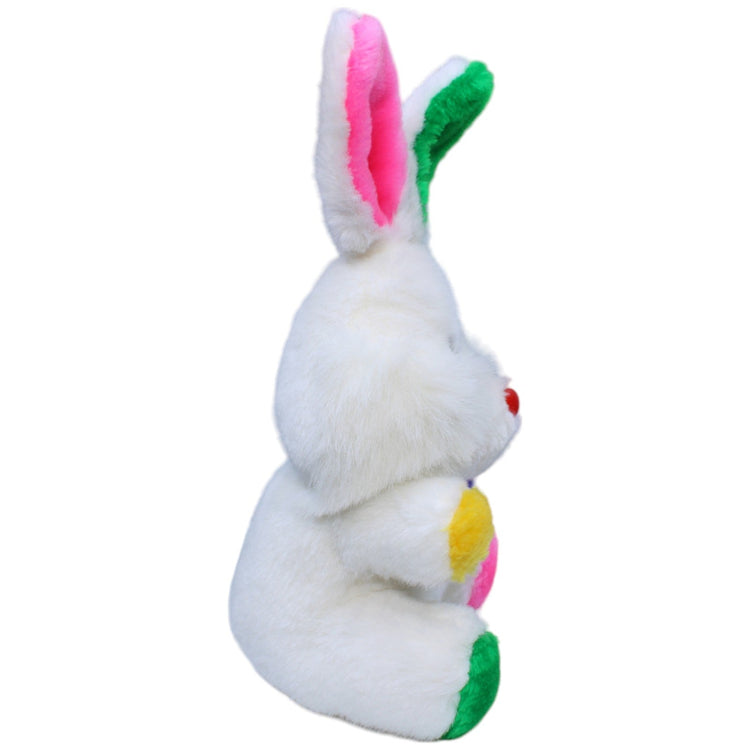 1235816 WIKO Weißer Hase mit großen bunten Ohren Kuscheltier Kumpel Leo Gebraucht