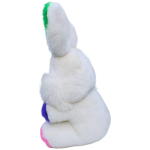 1235816 WIKO Weißer Hase mit großen bunten Ohren Kuscheltier Kumpel Leo Gebraucht