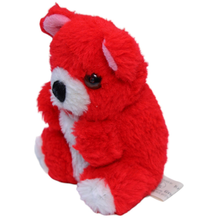 1235829 Krüger & Gregoriades Roter Teddybär, mini Kuscheltier Kumpel Leo Bär Gebraucht Teddy