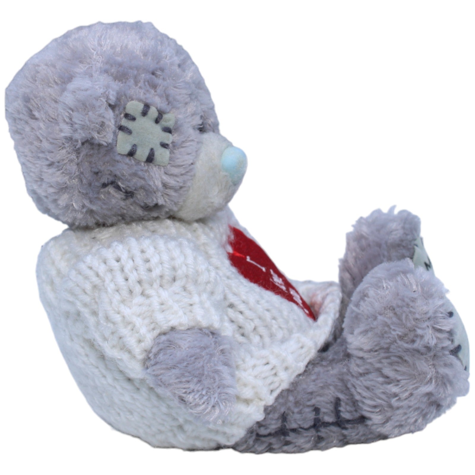 1235830 Carte Blanche Me to You Teddy mit Pullover " I love you ", grau Kuscheltier Kumpel Leo Bär Gebraucht Teddybär