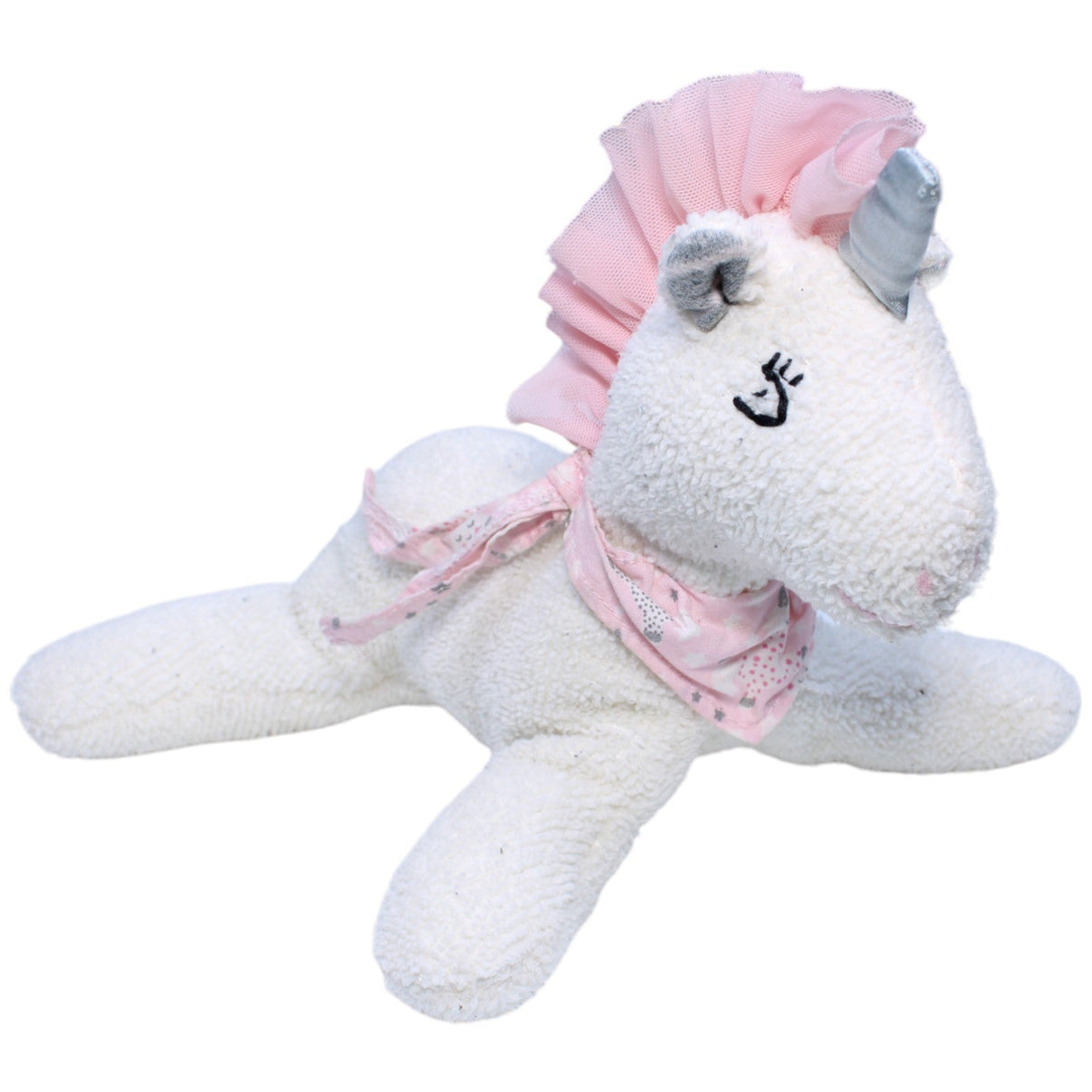 1235832 Käthe Kruse Frotte - Einhorn mit Halstuch Kuscheltier Kumpel Leo Fantasy Gebraucht