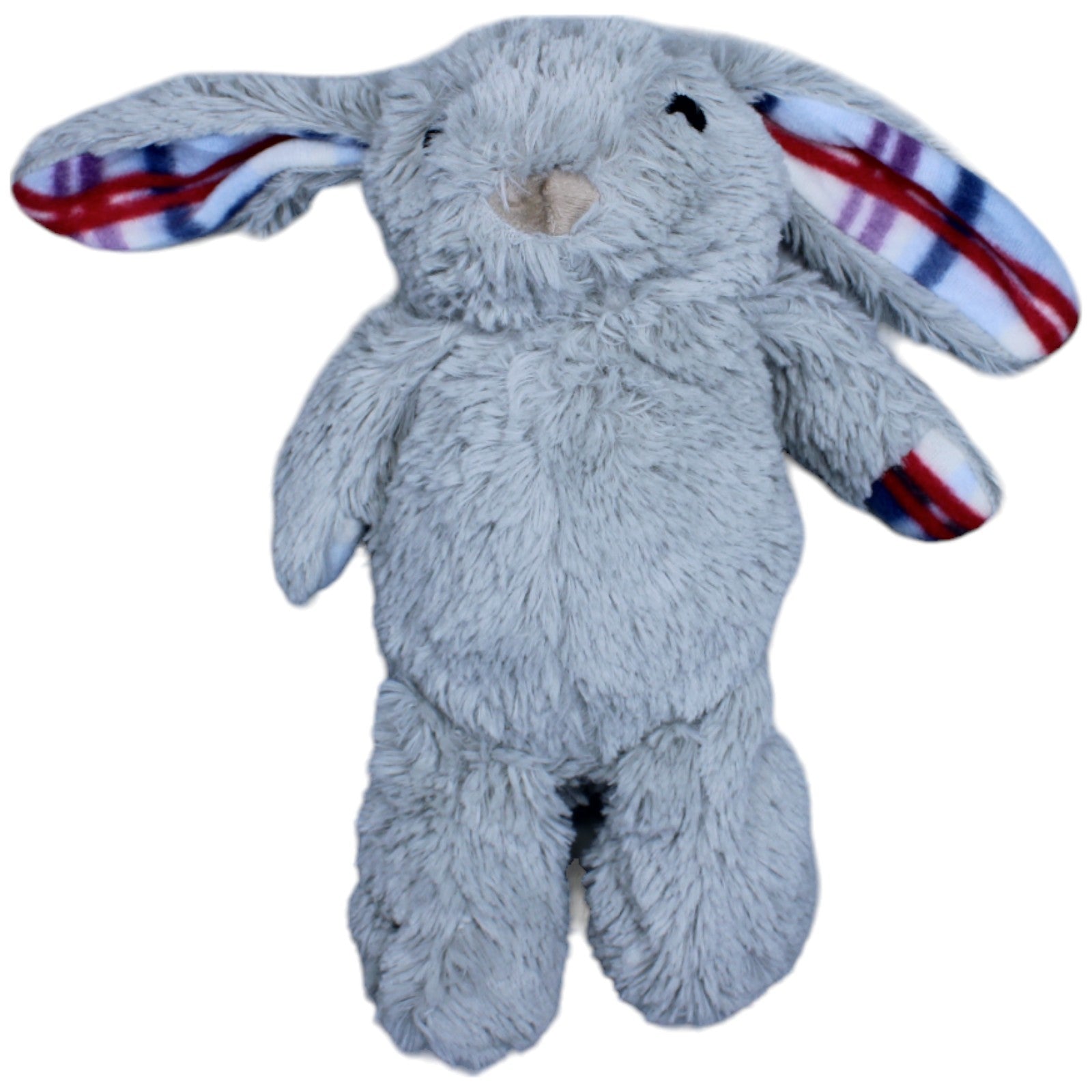 1235851 Esbe International Schlenker - Hase mit karierten Ohren, grau Kuscheltier Kumpel Leo Gebraucht Kaninchen Osterhase