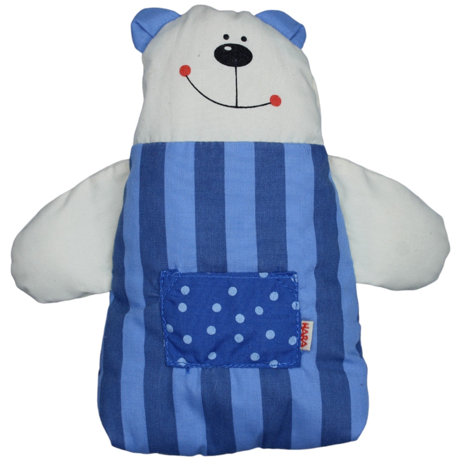 1235858 HABA Bär, blaugestreift Kuscheltier Kumpel Leo Gebraucht