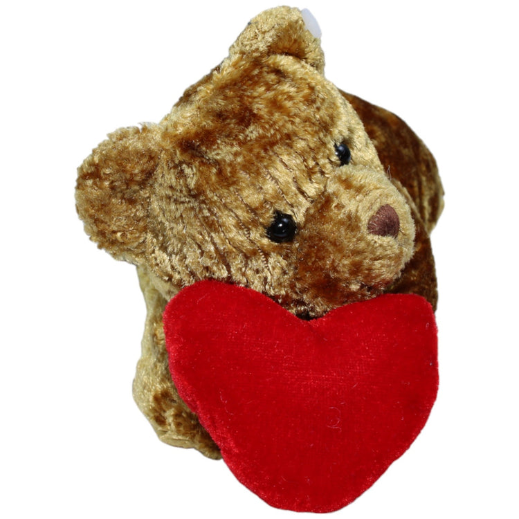 1235870 Unbekannt Süßer Teddybär mit Herz, liegend Kuscheltier Kumpel Leo Bär Gebraucht Teddy