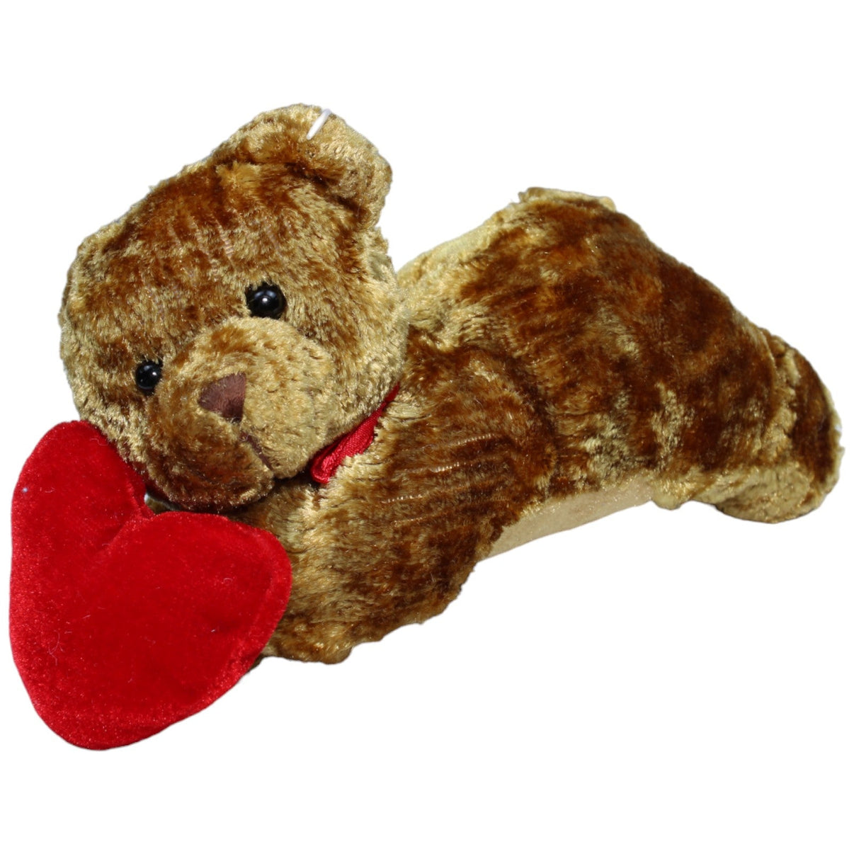 1235870 Unbekannt Süßer Teddybär mit Herz, liegend Kuscheltier Kumpel Leo Bär Gebraucht Teddy