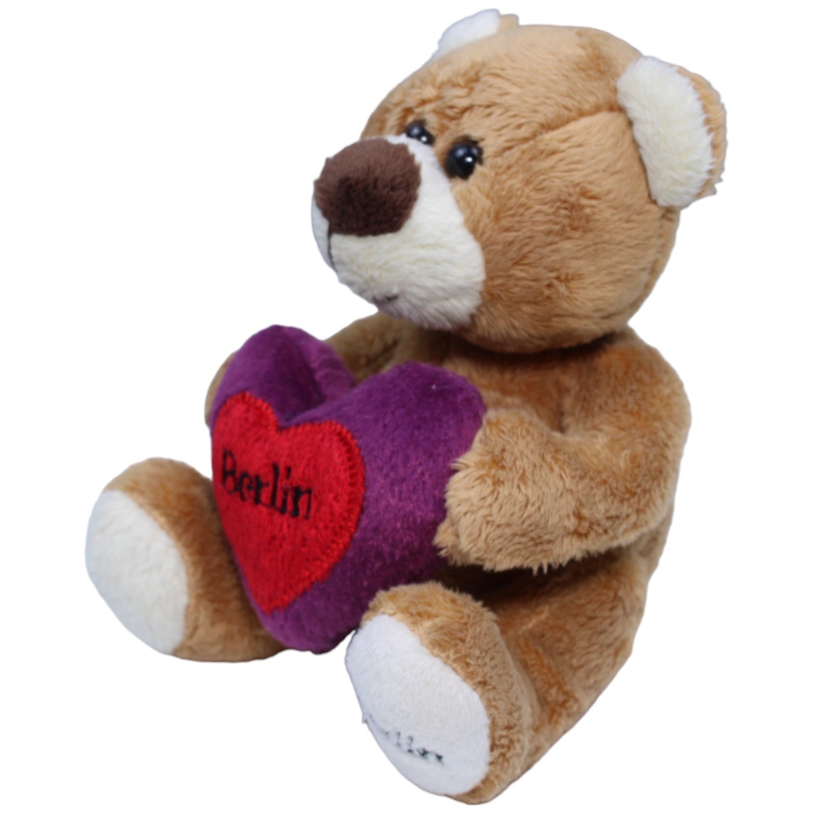 1235886 MUDDASTADT GmbH Berlin Bär mit Herz, hellbraun Kuscheltier Kumpel Leo Bär Gebraucht Teddy