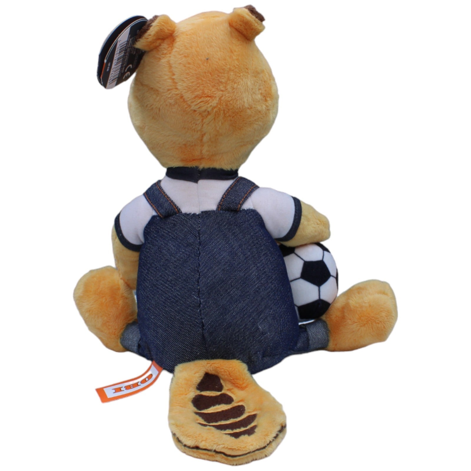 1235892 Euromate Maskottchen, OBI Fußball - Biber Kuscheltier Kumpel Leo neu