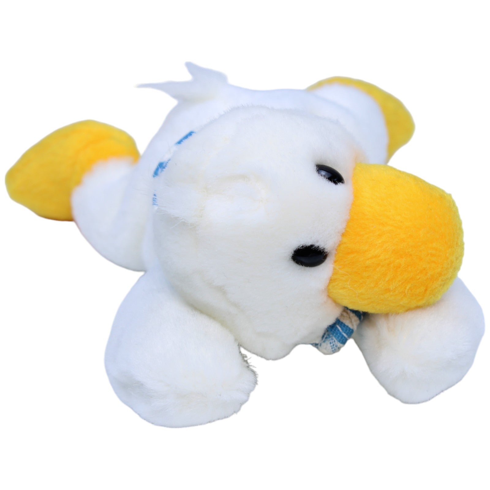 1235926 Sunkid Kleine Ente mit Latz, liegend Kuscheltier Kumpel Leo Gebraucht